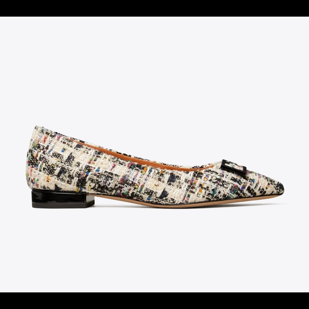 Gorgeous NWT Tory Burch Tweed Flats - Picture 4 of 7